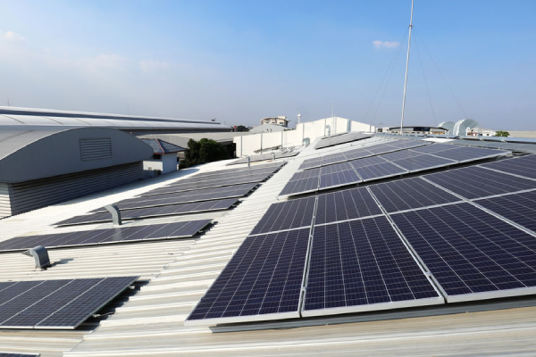 Bulk Solar Panels on Large Building Roof NY